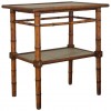 Bamboo and Seagrass 2-Tier Table