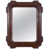 Small Carved Walnut Mirror