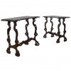 Pair of Walnut Console Tables