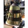 Wooden and Brass Bucket with Lid