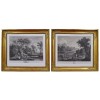 Pair of Engravings in Period Giltwood Frames