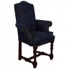Walnut and Upholstered Bergere