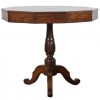 Walnut and Inlaid Decagonal 1-Drawer Center Table