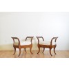 Pair of Walnut Upholstered Benches
