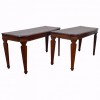 Rare and Unusual Pair of  Walnut Console Tables