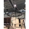 Massive Pair of Wrought Iron Ring Chandeliers