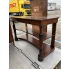 Pinewood and Ebonized Etagere Console