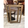Pair of Silver Gilt Vertically Shaped Mirrors