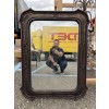 Carved Wood and Silver Gilt Mirror