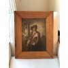 Oil on Board, Man of Letters with Violin