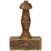 Painted and Gilded Sword Handle