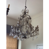 Gilt Metal and Crystal 12-Light Chandelier
